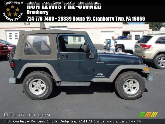 2005 Jeep Wrangler Sport 4x4 in Deep Beryl Green Pearl