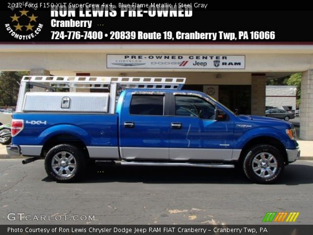 2012 Ford F150 XLT SuperCrew 4x4 in Blue Flame Metallic