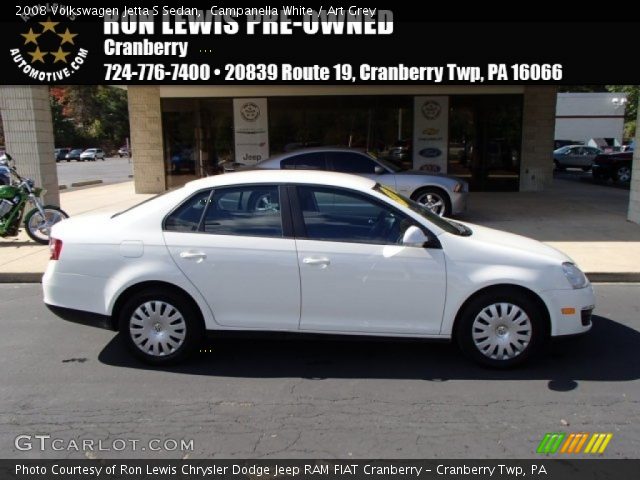 2008 Volkswagen Jetta S Sedan in Campanella White