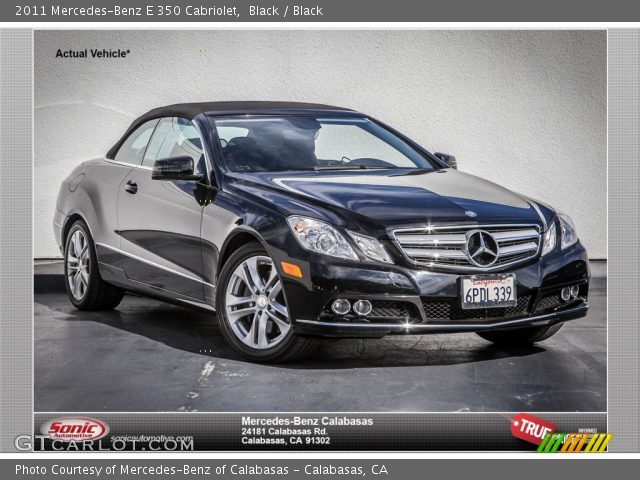 2011 Mercedes-Benz E 350 Cabriolet in Black