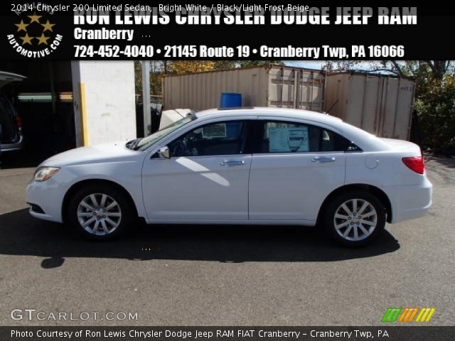 2014 Chrysler 200 Limited Sedan in Bright White