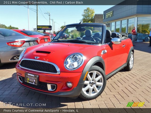 2011 Mini Cooper S Convertible in Chili Red