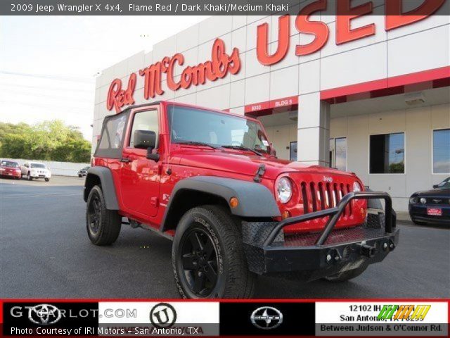 2009 Jeep Wrangler X 4x4 in Flame Red