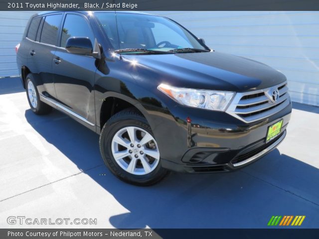 2011 Toyota Highlander  in Black