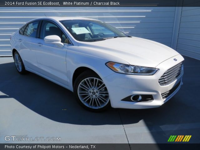 2014 Ford Fusion SE EcoBoost in White Platinum