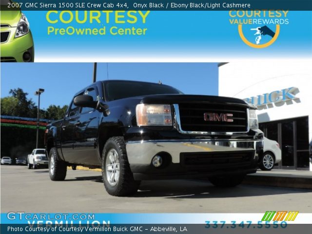 2007 GMC Sierra 1500 SLE Crew Cab 4x4 in Onyx Black