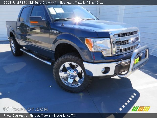 2013 Ford F150 XLT SuperCrew 4x4 in Blue Jeans Metallic