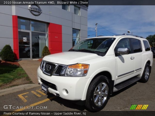 2010 Nissan Armada Titanium 4WD in Blizzard White