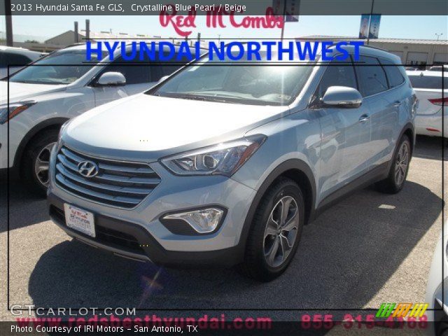 2013 Hyundai Santa Fe GLS in Crystalline Blue Pearl