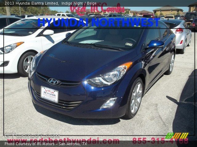 2013 Hyundai Elantra Limited in Indigo Night