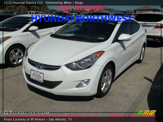 2013 Hyundai Elantra GLS in Shimmering White