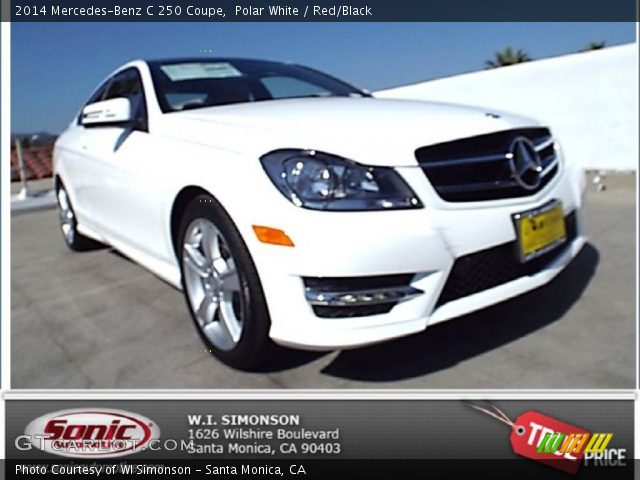 2014 Mercedes-Benz C 250 Coupe in Polar White