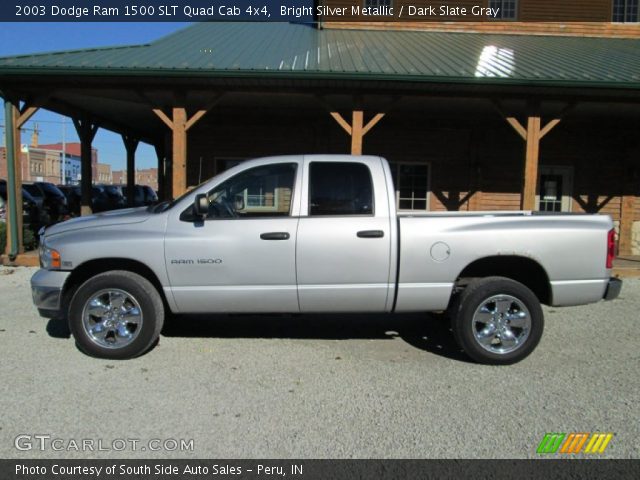 2003 Dodge Ram 1500 SLT Quad Cab 4x4 in Bright Silver Metallic
