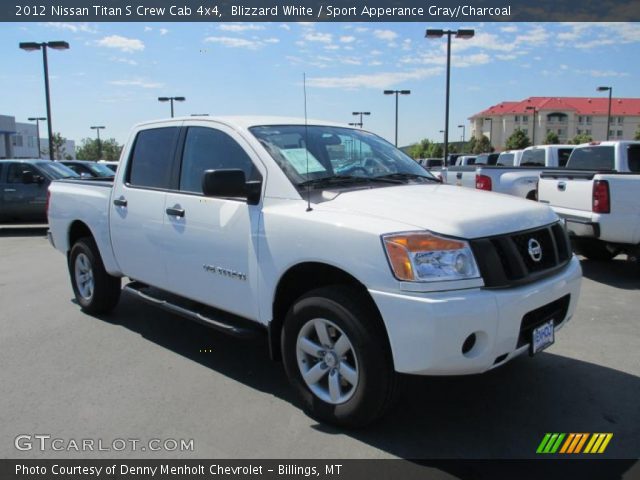 2012 Nissan Titan S Crew Cab 4x4 in Blizzard White