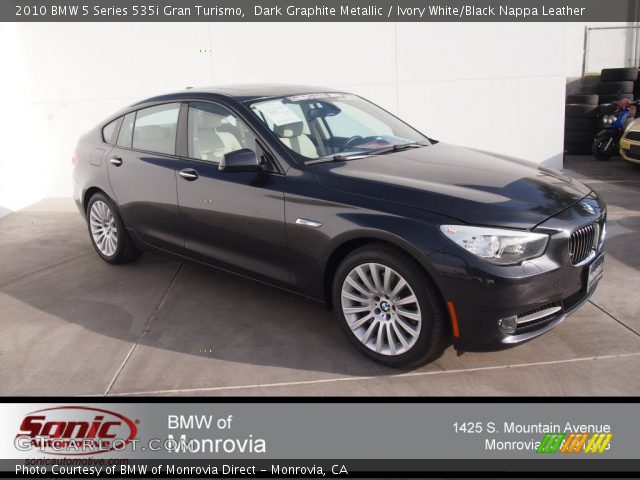 2010 BMW 5 Series 535i Gran Turismo in Dark Graphite Metallic