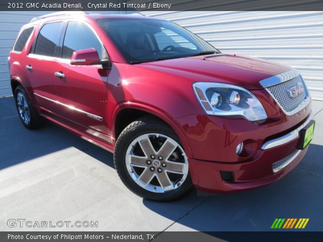 2012 GMC Acadia Denali in Crystal Red Tintcoat