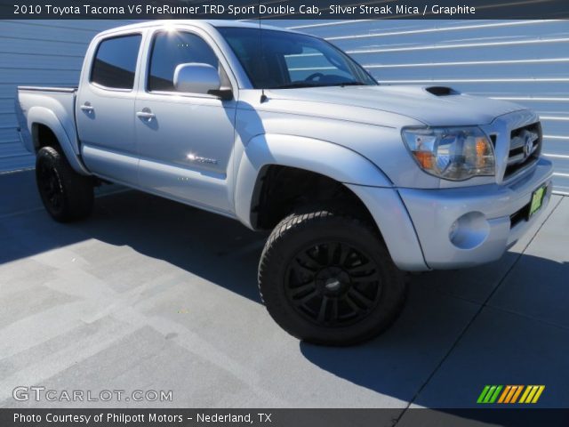 2010 Toyota Tacoma V6 PreRunner TRD Sport Double Cab in Silver Streak Mica
