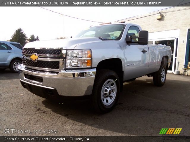 2014 Chevrolet Silverado 3500HD WT Regular Cab 4x4 in Silver Ice Metallic