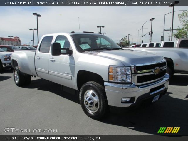 2014 Chevrolet Silverado 3500HD LTZ Crew Cab 4x4 Dual Rear Wheel in Silver Ice Metallic