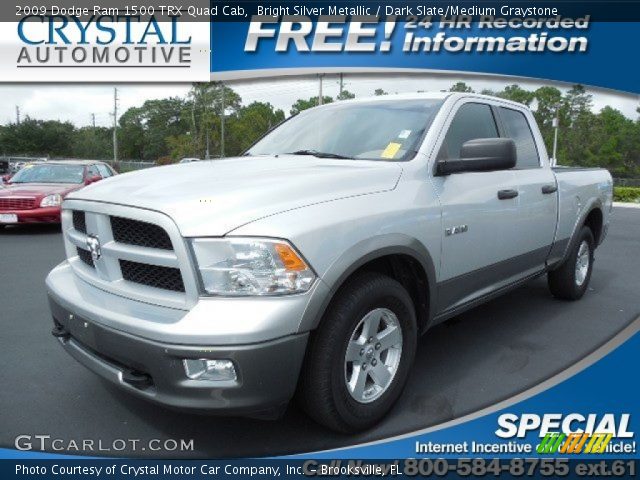 2009 Dodge Ram 1500 TRX Quad Cab in Bright Silver Metallic
