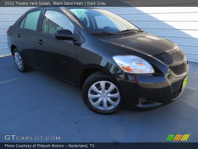 2012 Toyota Yaris Sedan in Black Sand Pearl