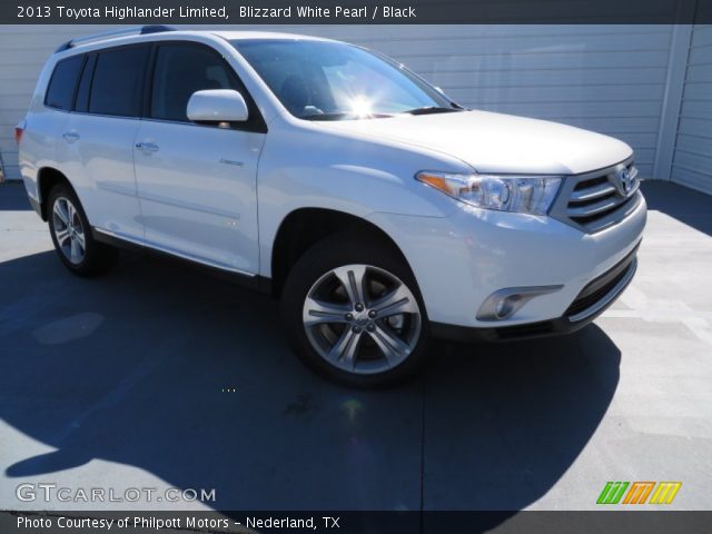 2013 Toyota Highlander Limited in Blizzard White Pearl