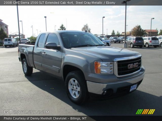 2008 GMC Sierra 1500 SLT Extended Cab 4x4 in Steel Gray Metallic