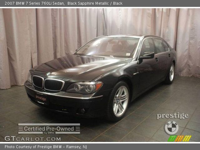 2007 BMW 7 Series 760Li Sedan in Black Sapphire Metallic