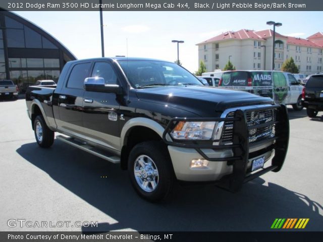2012 Dodge Ram 3500 HD Laramie Longhorn Mega Cab 4x4 in Black