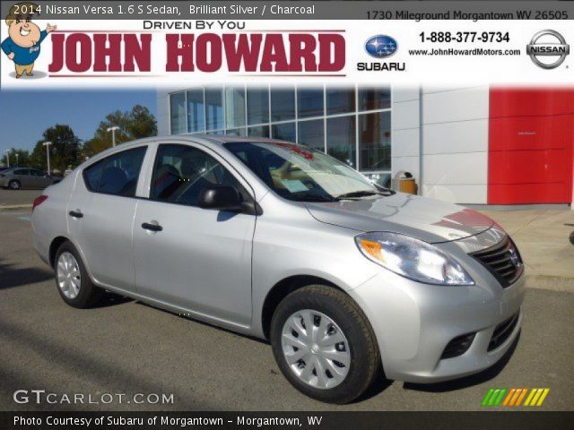 2014 Nissan Versa 1.6 S Sedan in Brilliant Silver