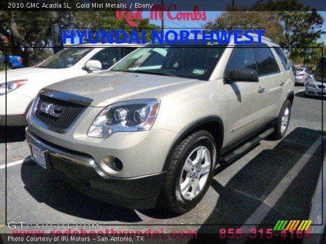 2010 GMC Acadia SL in Gold Mist Metallic