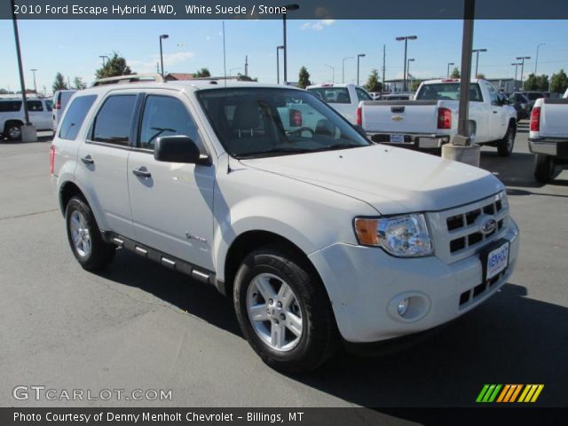 2010 Ford Escape Hybrid 4WD in White Suede
