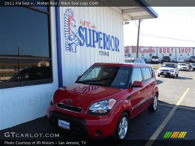 2011 Kia Soul + in Molten Red