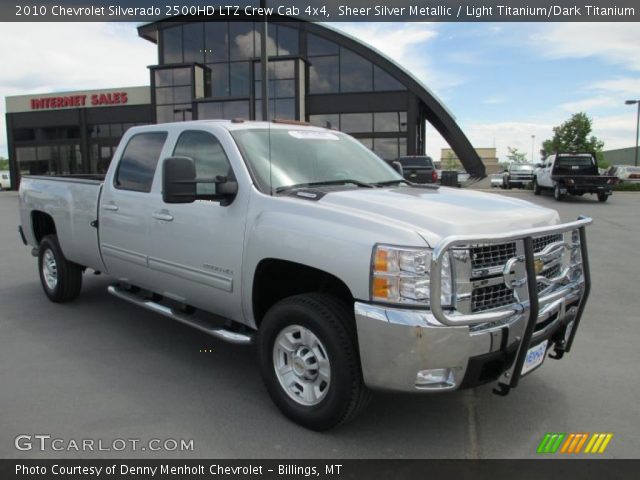 2010 Chevrolet Silverado 2500HD LTZ Crew Cab 4x4 in Sheer Silver Metallic
