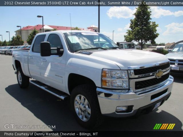 2012 Chevrolet Silverado 3500HD LTZ Crew Cab 4x4 Dually in Summit White