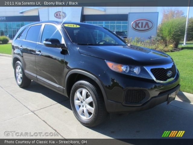 2011 Kia Sorento LX in Ebony Black