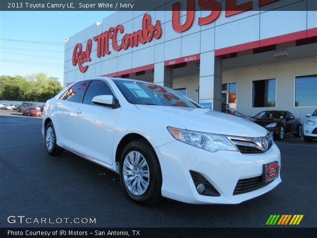 2013 Toyota Camry LE in Super White