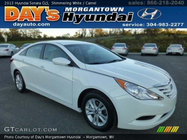2013 Hyundai Sonata GLS in Shimmering White