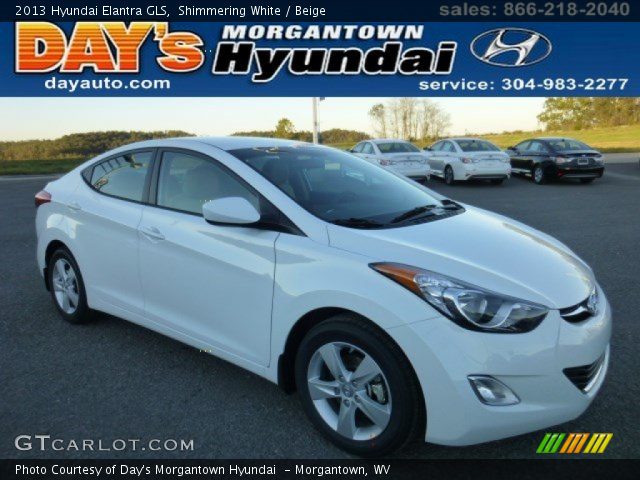 2013 Hyundai Elantra GLS in Shimmering White