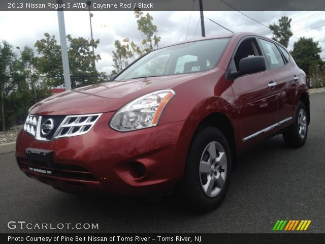 2013 Nissan Rogue S AWD in Cayenne Red