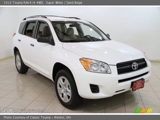 2012 Toyota RAV4 I4 4WD in Super White
