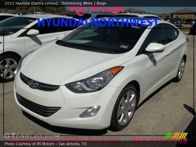 2013 Hyundai Elantra Limited in Shimmering White