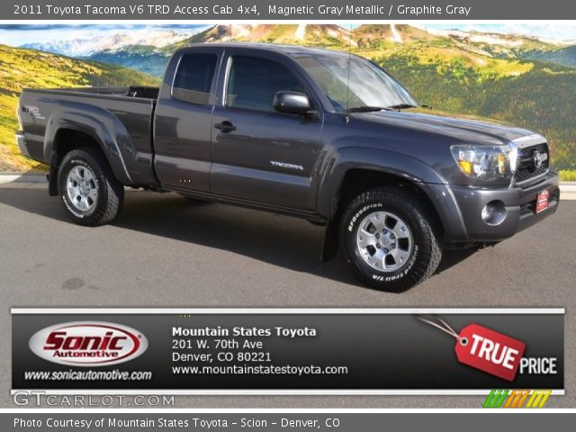 2011 Toyota Tacoma V6 TRD Access Cab 4x4 in Magnetic Gray Metallic