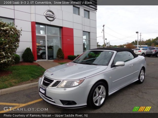 2008 Saab 9-3 2.0T Convertible in Snow Silver Metallic