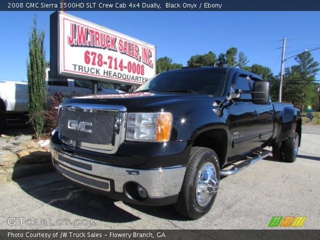 2008 GMC Sierra 3500HD SLT Crew Cab 4x4 Dually in Black Onyx