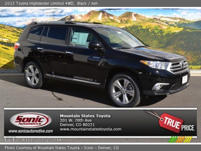 2013 Toyota Highlander Limited 4WD in Black