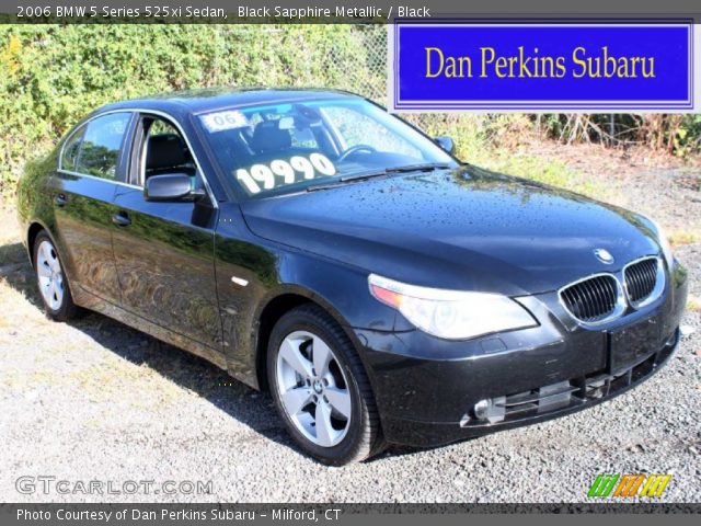 2006 BMW 5 Series 525xi Sedan in Black Sapphire Metallic