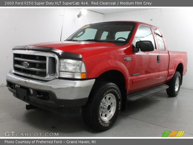 2003 Ford F250 Super Duty XLT SuperCab 4x4 in Red Clearcoat