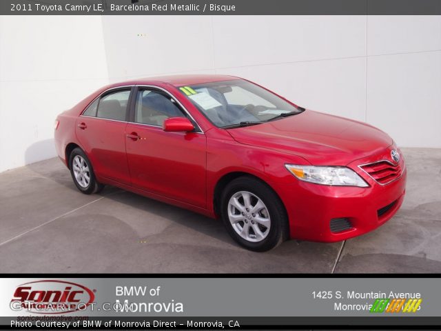 2011 Toyota Camry LE in Barcelona Red Metallic