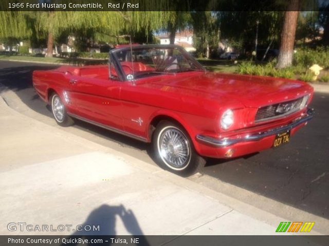 1966 Ford Mustang Convertible in Red